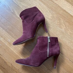 Nine West Maroon Booties Size 6